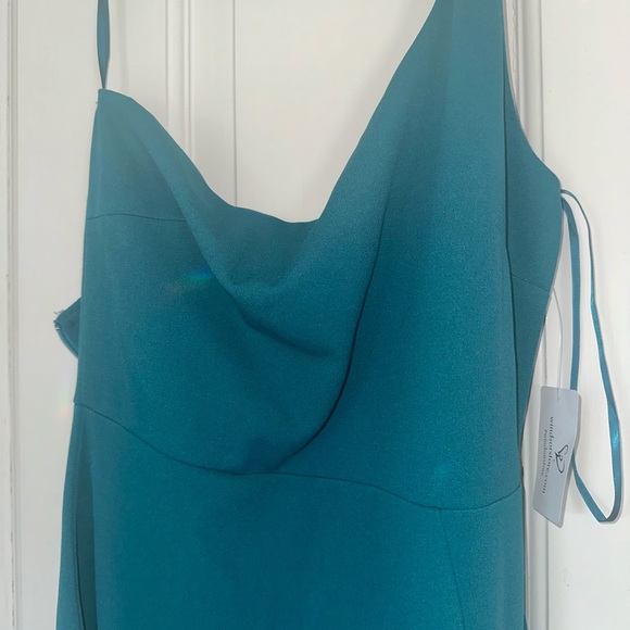 Fiona Formal One-Shoulder High Slit Dress - Picture 3 of 4